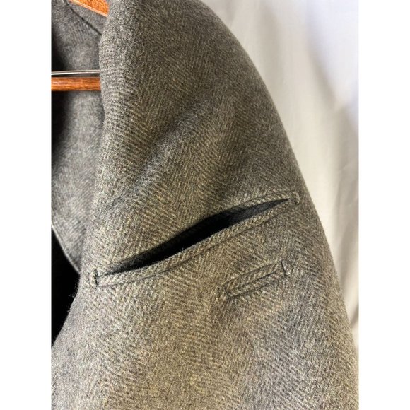 BATTISTONI, Roma 100% Italian Merino Wool Trench Coat, Men's Size Large - Picture 15 of 16